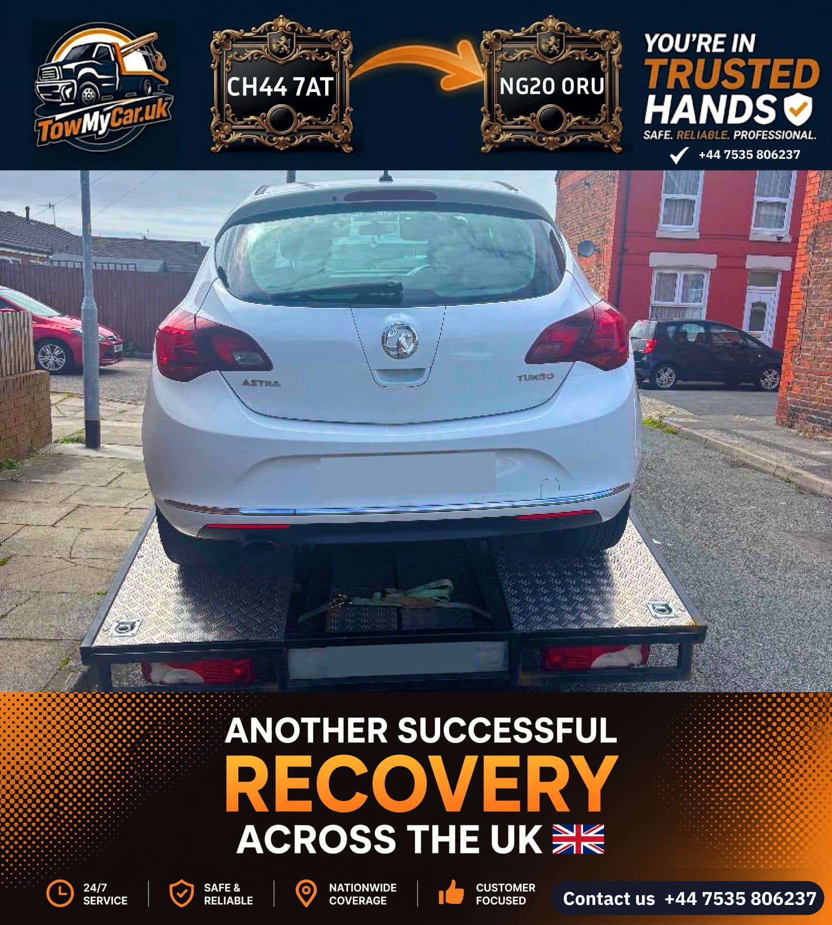 OTHER in Wirral, unparished area → Warsop — TowMyCar UK roadside recovery